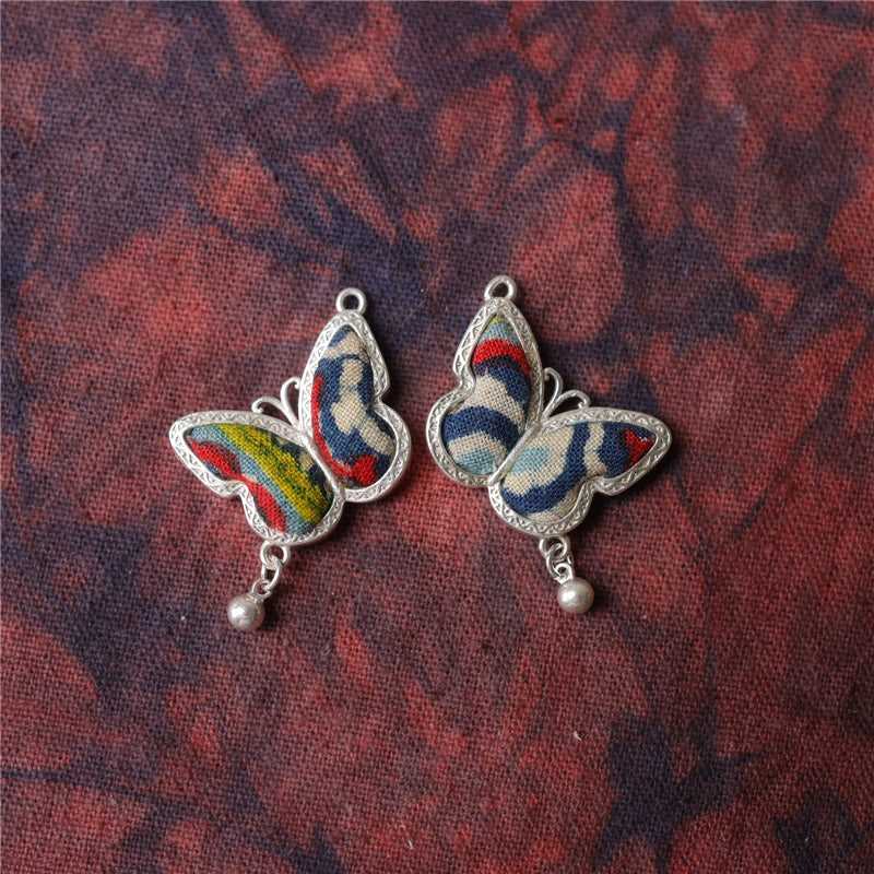 Guizhou Miao Silver Earrings Handmade Earrings #134