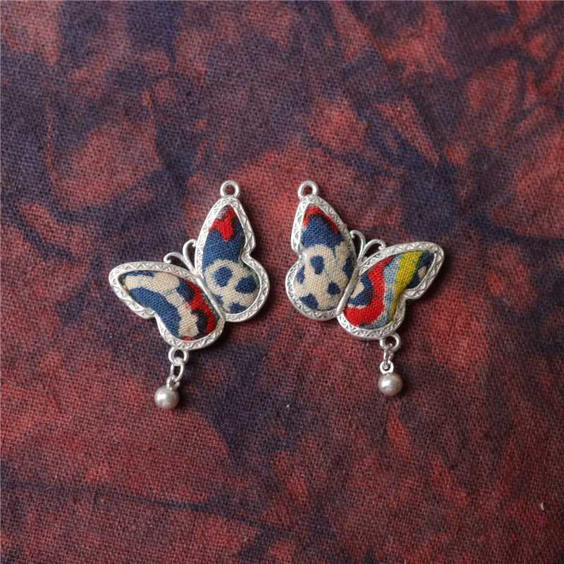 Guizhou Miao Silver Earrings Handmade Earrings #134