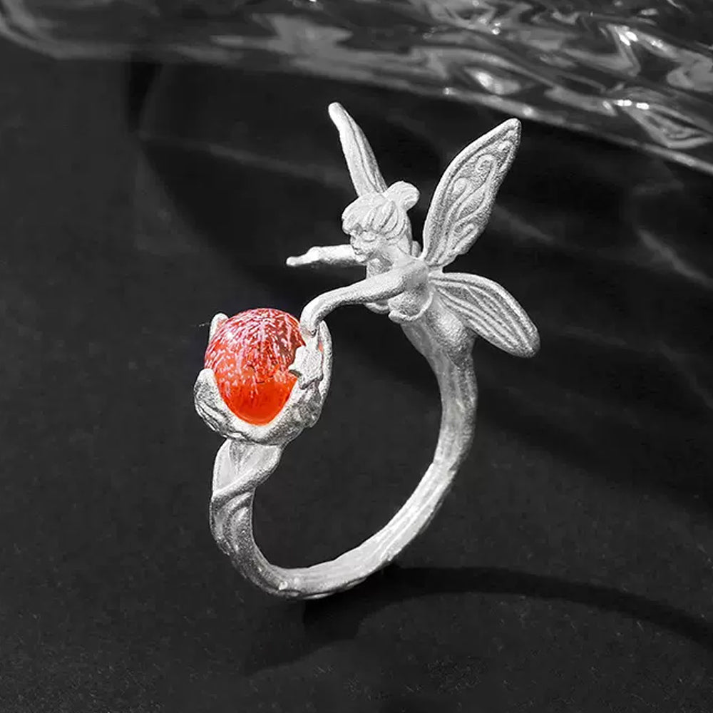 925 Sterling Silver Mystical Fairy Ring #138