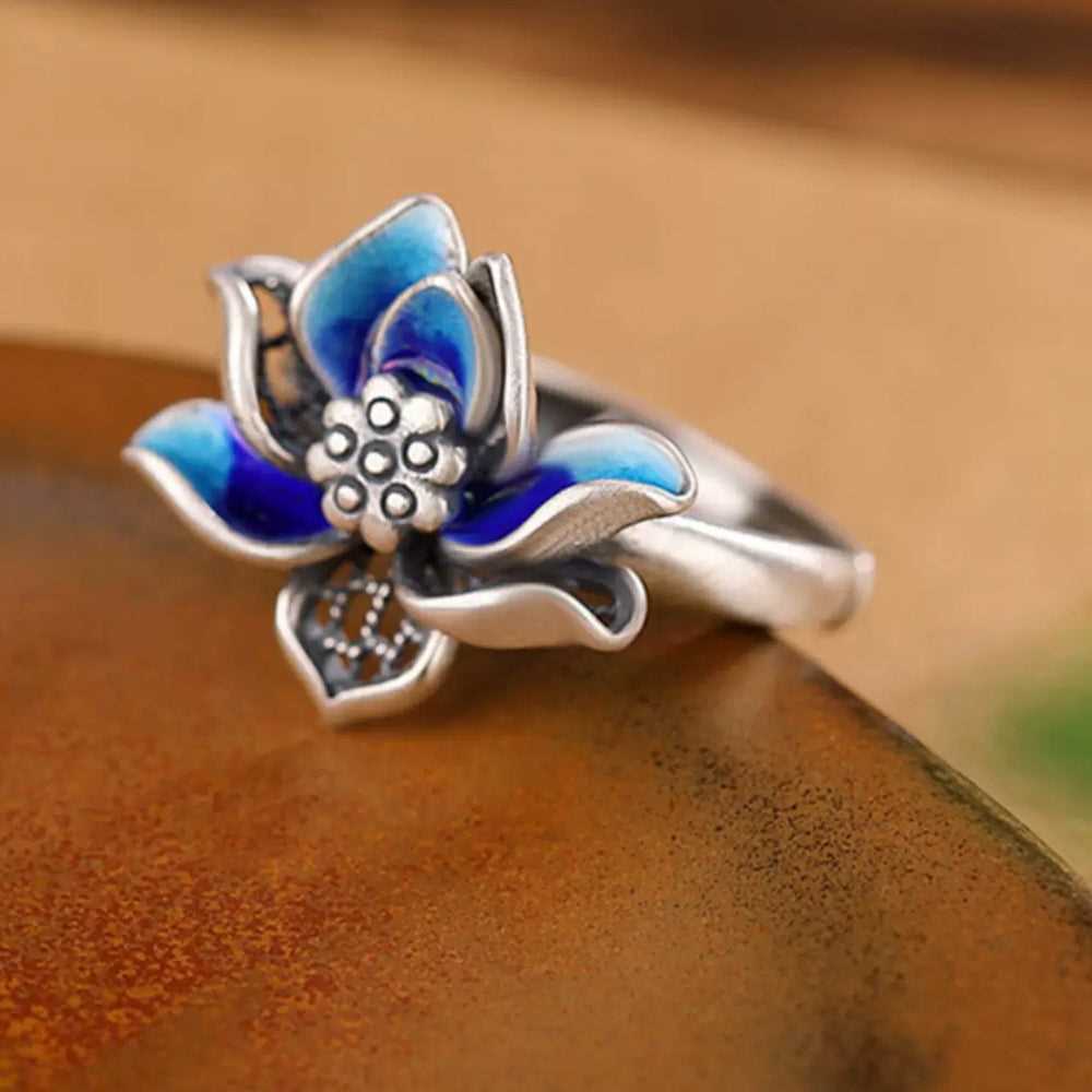 Lotus S925 Silver Ring #125